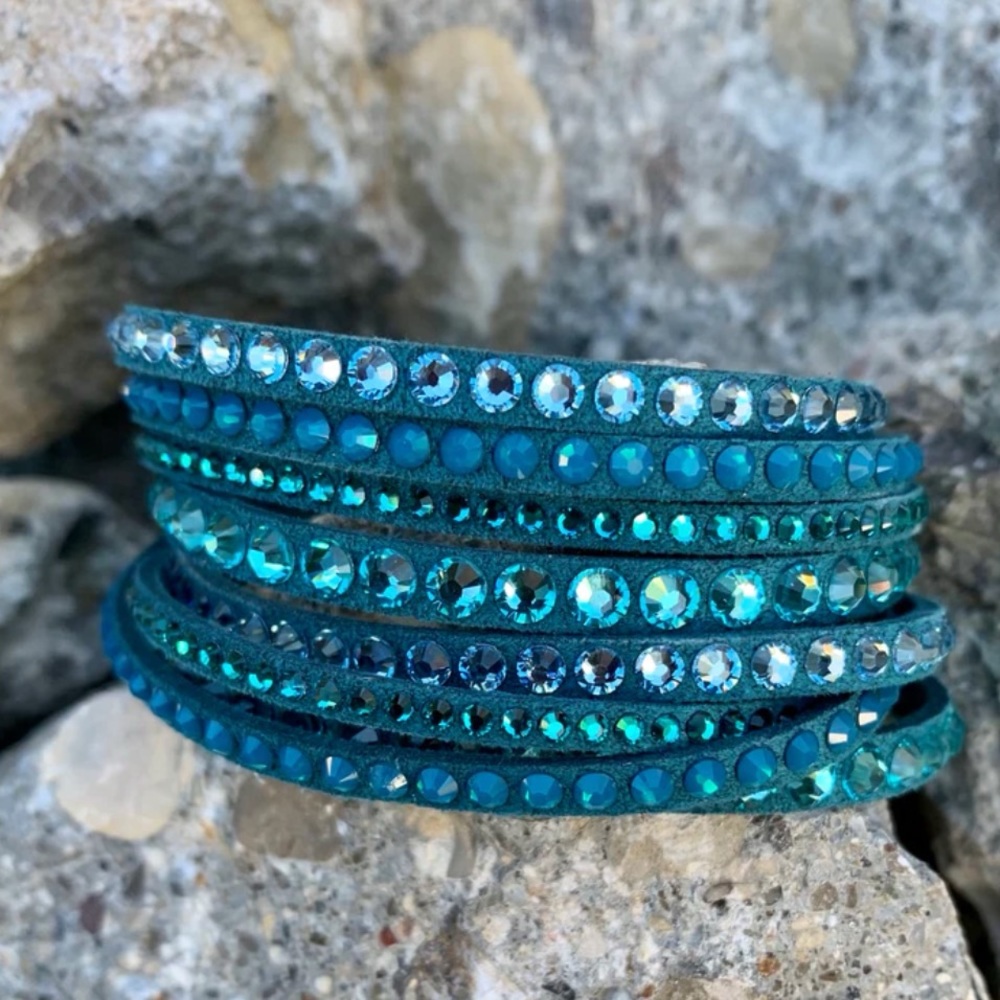 Swarovski Women's Bracelet - Slake Deluxe Crystal Turquoise